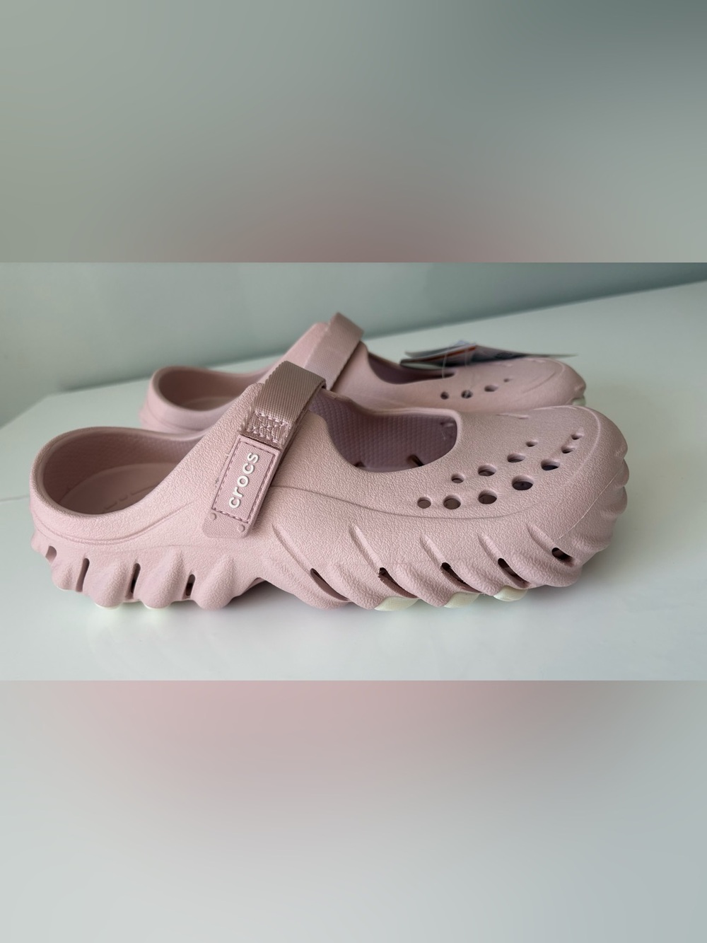 Crocs Echo Mary Jane Clog Pink Women’s Size 11 New With Tags Lightweight Comfort - Picture 9 of 12